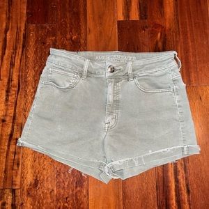 American Eagle Hunter Green Jean shorts size 6
